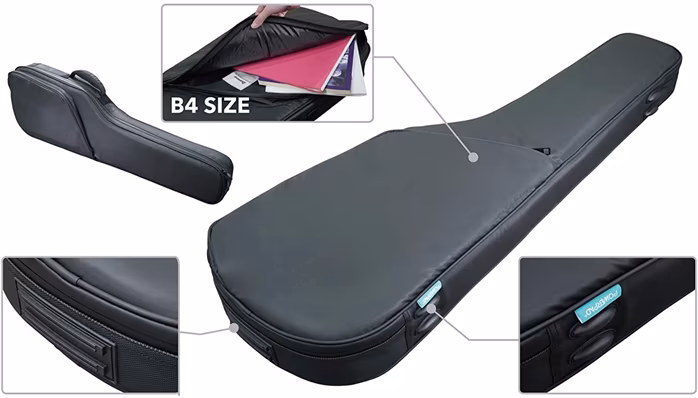 Ibanez POWERPAD ULTRA Gig Bag E-Guitar - Charcoal Gray - Obal na elektrickú gitaru
