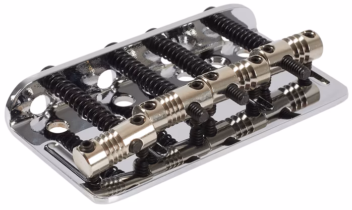 Fender American Deluxe 4-String Bass Bridge Assembly ('04-'10), Chrome - Kobylka