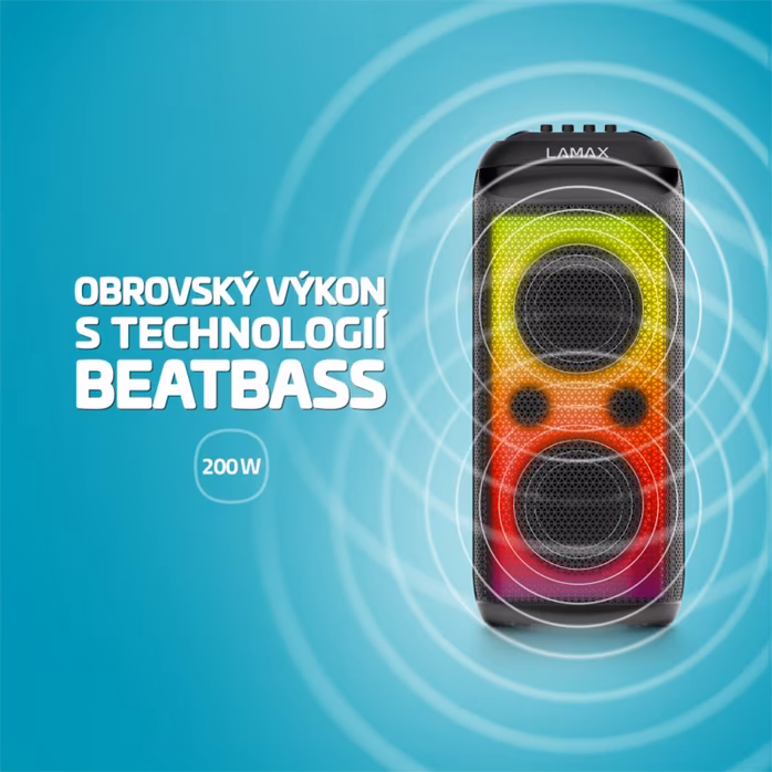 LAMAX PartyKing1 Max - Bezdrôtový prenosný reproduktor