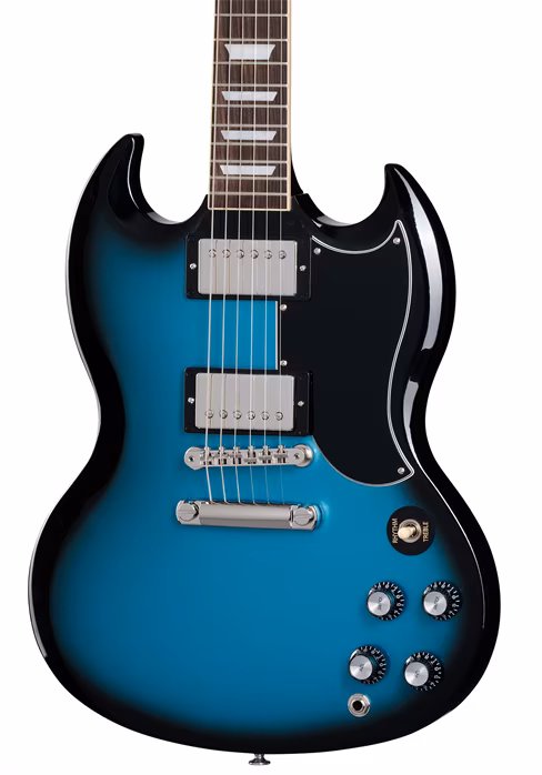 Gibson SG Standard '61 Stop Bar Pelham Blue Burst - Elektrická gitara