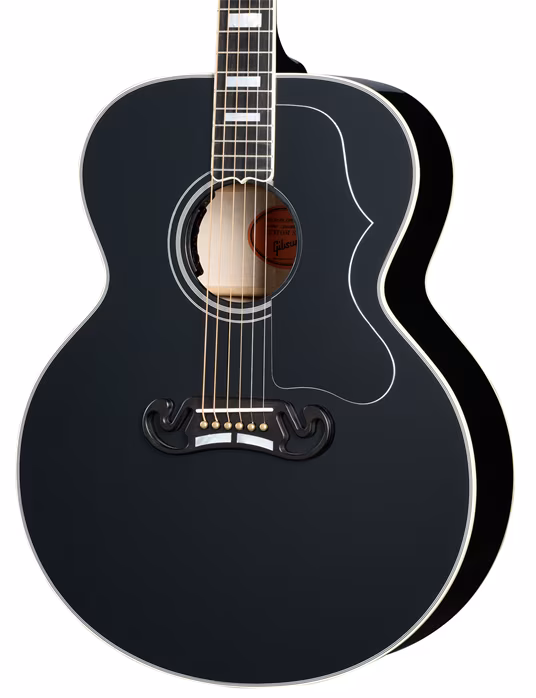 Gibson Custom Shop SJ-200 Custom Ebony - Elektroakustická gitara