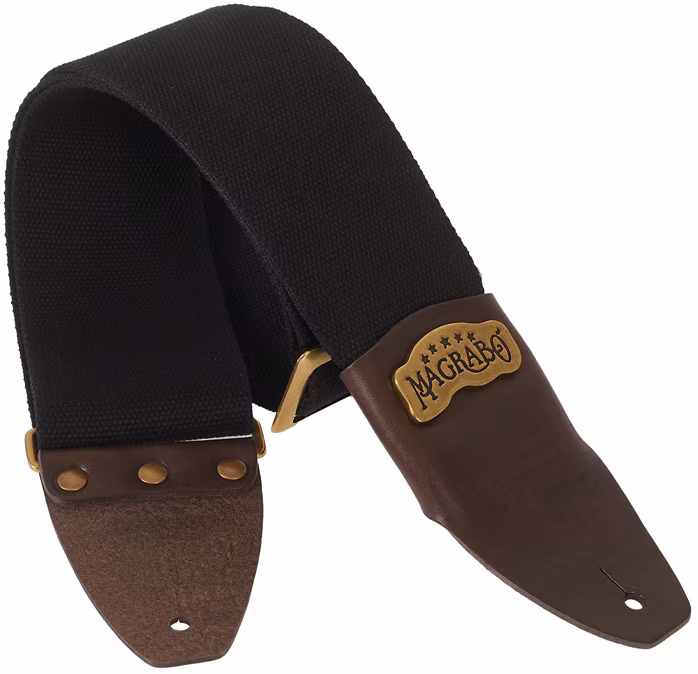 Magrabò Stripe SC Cotton Black / Brown 8 cm - Gitarový popruh