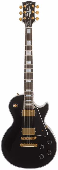 Gibson Custom Shop Les Paul Custom w/ Ebony Fingerboard Gloss Ebony (použité) - Elektrická gitara
