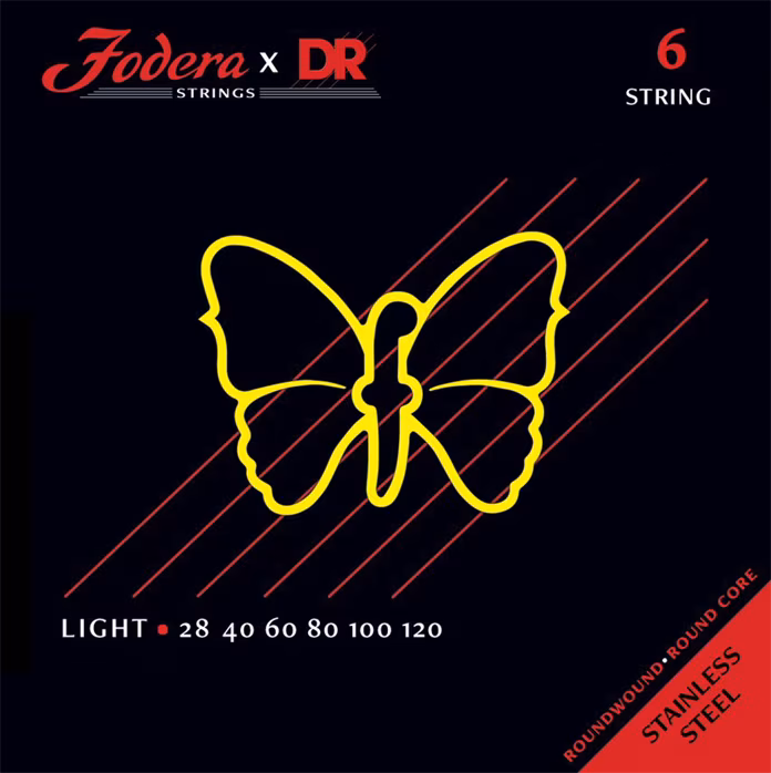 DR Strings Fodera Stainless Steel 6 Light 28120 - Struny na basgitaru