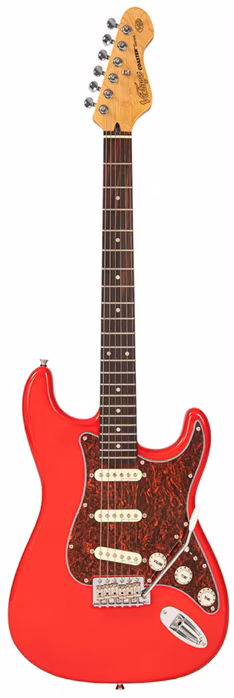 Vintage V60 Coaster Pack Red - Elektrická gitara set