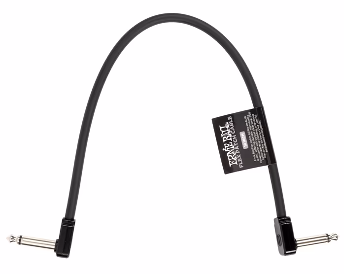 Ernie Ball Flex Patch Cable 12" Black  - Spájací kábel
