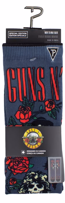 Perri's Leathers Guns N Roses Dye Sublimated Crew Socks - Ponožky