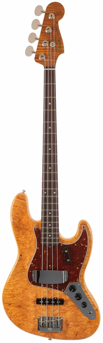 Fender Custom Shop Artisan Maple Burl Jazz Bass NOS - Elektrická basgitara