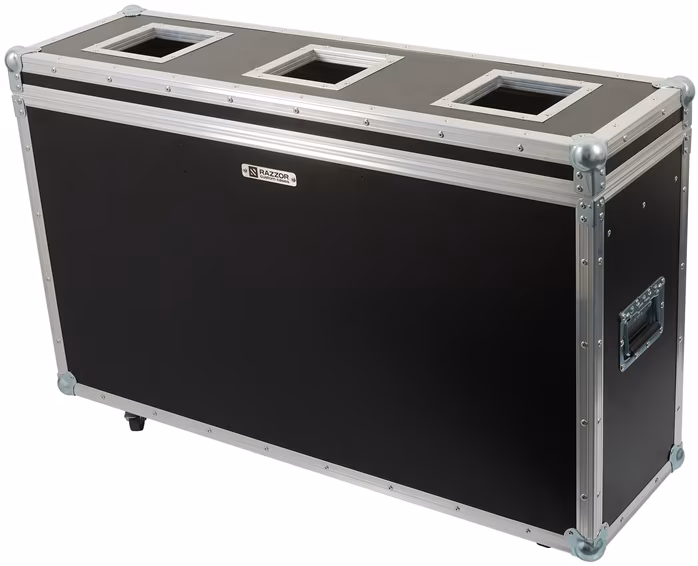 Razzor Cases Waste bin for sorted waste - 3 compartments - Transport case