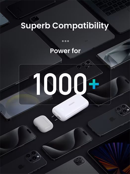 Ugreen Quick Charge Powerbank 25189 10000mAh, white - Powerbanka