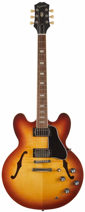 Epiphone ES-335 Figured Raspberry Tea Burst (poškodené) - Semiakustická gitara