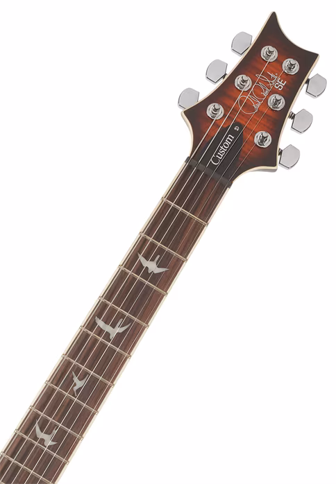 PRS SE Custom 24 Semi-Hollow Piezo Orange Tiger Smokeburst - Semiakustická gitara