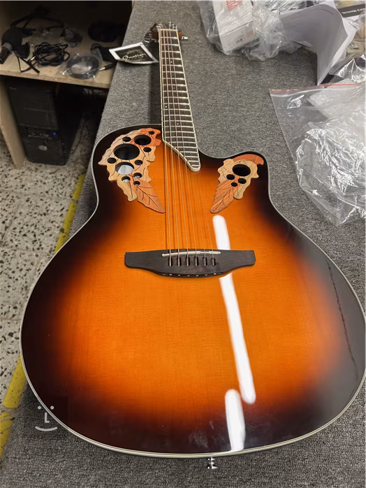 Ovation Celebrity Elite CE-48-1-G Super Shallow SB (poškodené) - Elektroakustická gitara