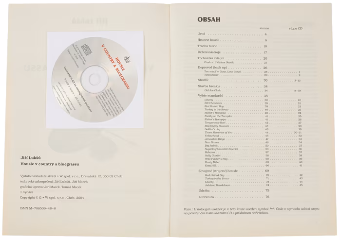 KN Housle v country & bluegrassu - škola hry - Jiří Lukšů - Škola hry na husliach