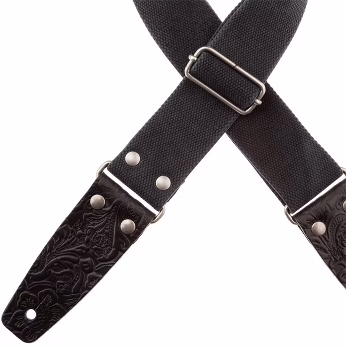 Magrabò Stripe SC Entry Olded Black 5 cm Black Ends - Gitarový popruh