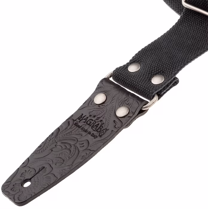 Magrabò Stripe SC Entry Olded Black 5 cm Black Ends - Gitarový popruh