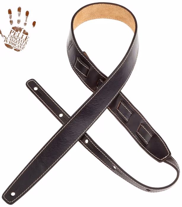 Magrabò Holes HS W4 Stone Washed Black 4 cm - Gitarový popruh