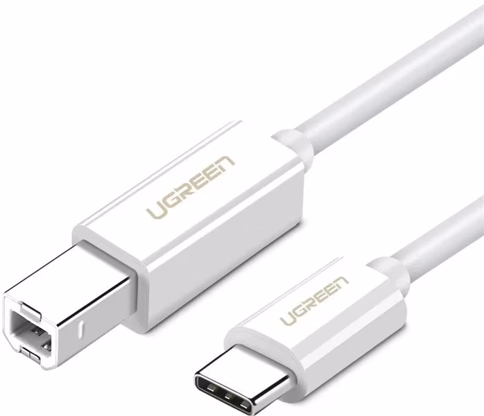 Ugreen 40560 USB-C to USB 2.0 Print Cable 1m White - USB kábel