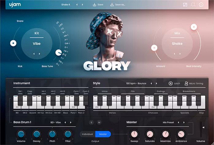 UJAM GLORY - Softvér