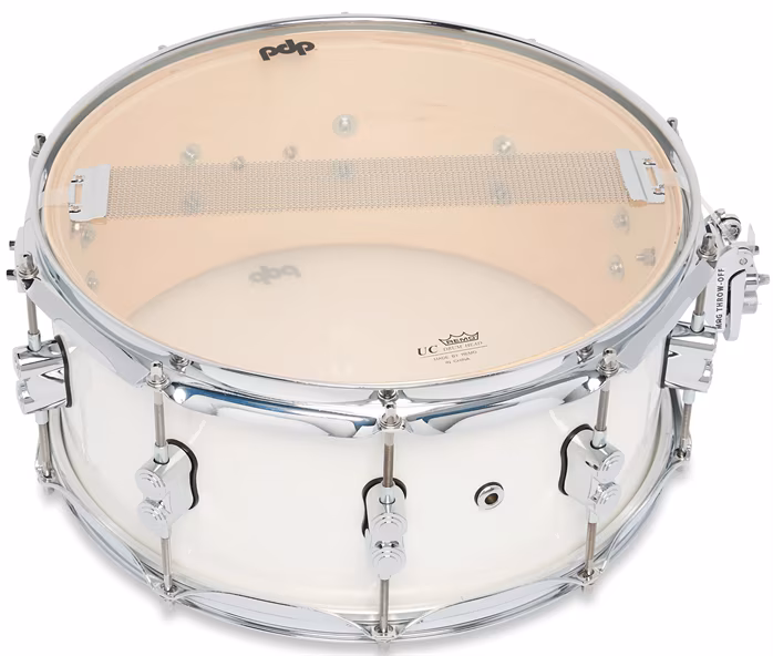 PDP 14" x 6,5" Concept Maple Pearlescent White Lacquer - Snare bubienok