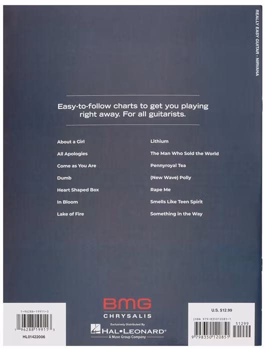 MS Nirvana - Really Easy Guitar - Noty pre gitaru