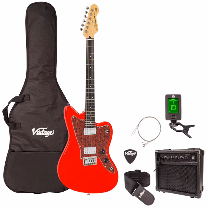 Vintage V50 Red Pack - Elektrická gitara set