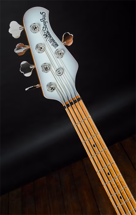 Music Man 2022 Stingray Special HH 5 Snowy White - Elektrická basgitara