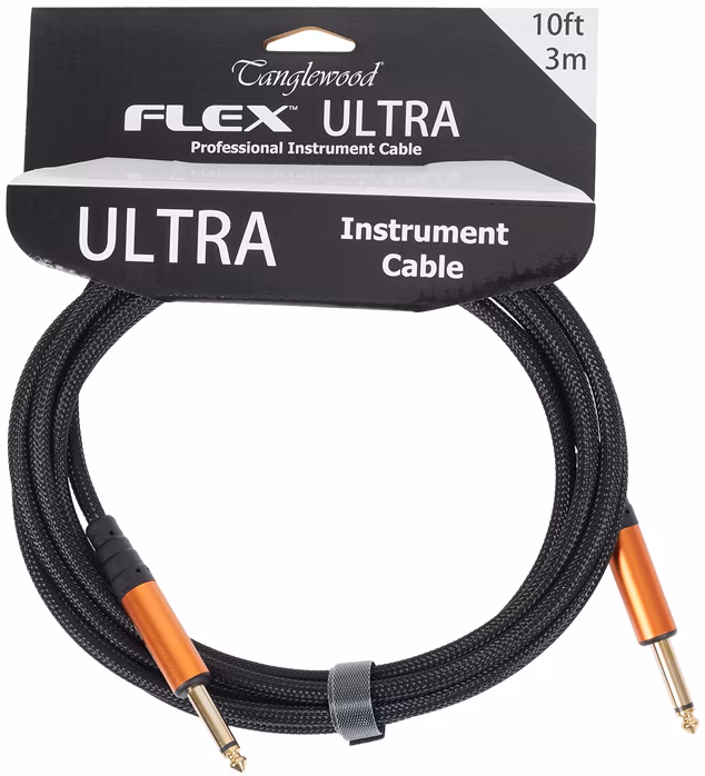 Tanglewood Flex Ultra Cable Carbon Black 3 m - Nástrojový kábel