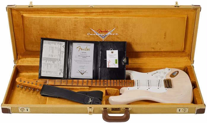 Fender Custom Shop Eric Clapton Signature Stratocaster JRN Relic Aged White Blonde - Elektrická gitara