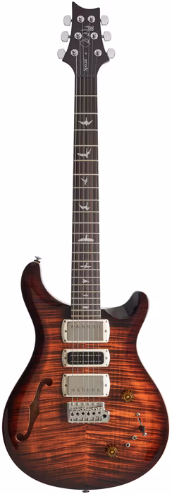PRS SE Special Semi-Hollow Orange Tiger Smokeburst - Semiakustická gitara