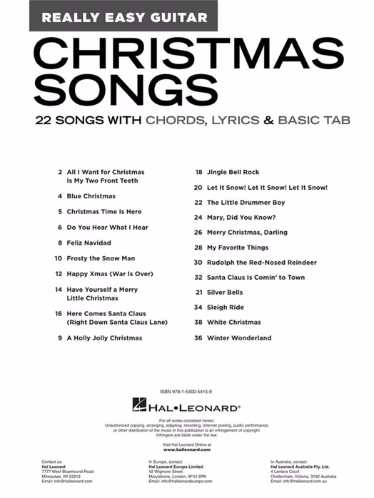 MS Acoustic Songs - Really Easy Guitar Series - Noty pre gitaru