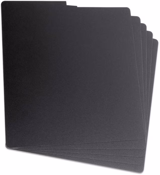 Glorious Vinyl LP Divider Set Black (6 pcs.) - Rozdeľovač vinylov