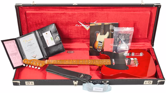 Fender Custom Shop American Custom Telecaster NOS Crimson Trans - Elektrická gitara