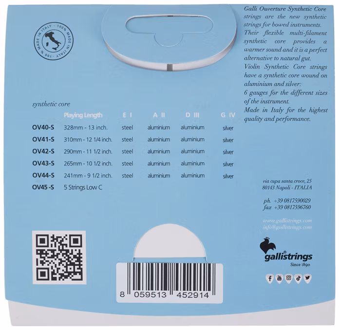 Galli OV42-S Overture Vln SYC 1/2 - Husľové struny