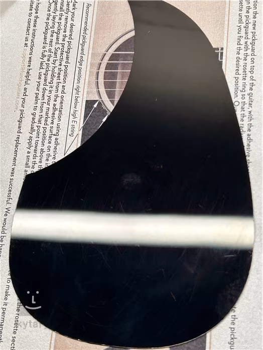 Furch Pickguard Dreadnought Black (použité) - Pickguard