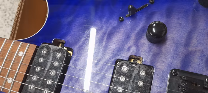 Ibanez RG421QM Cerulean Blue Burst (použité) - Elektrická gitara