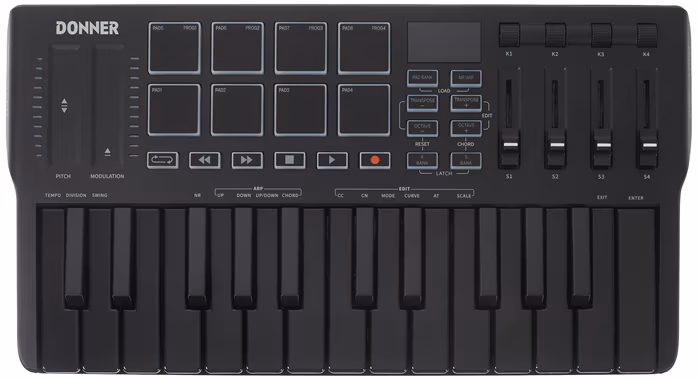 DONNER DMK-25 PRO - USB/MIDI keyboard