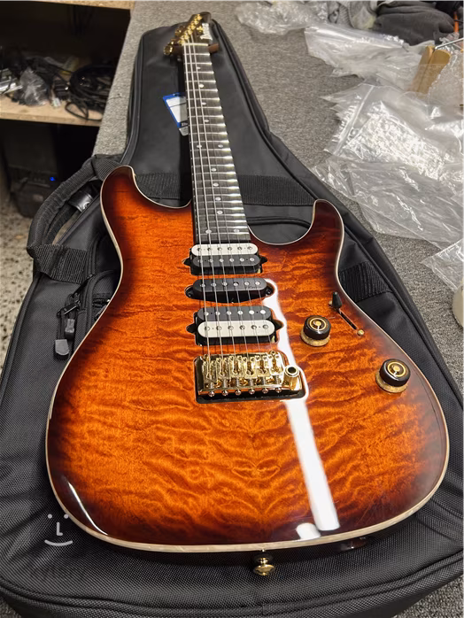 Ibanez AZ47P1QM Dragon Eye Burst (použité) - Elektrická gitara