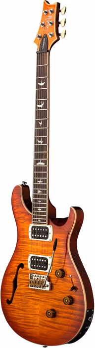 PRS SE Custom 24 Semi-Hollow Piezo Vintage Sunburst 2026 - Semiakustická gitara