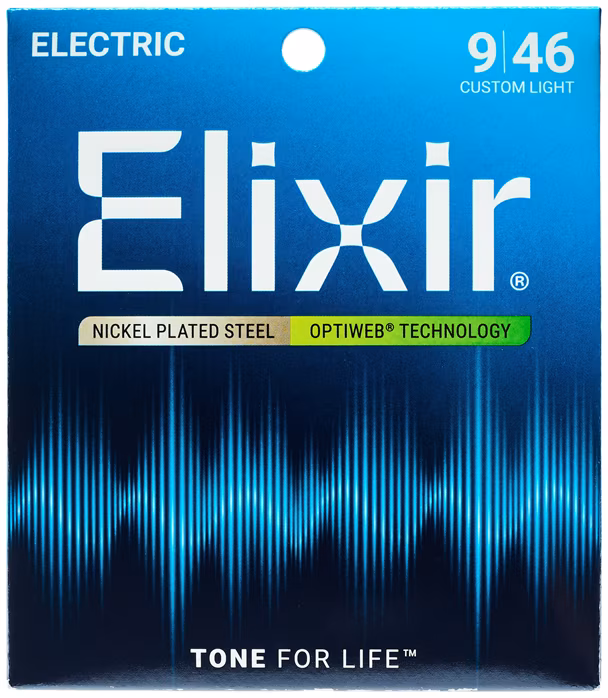 Elixir Optiweb Custom Light - Struny na elektrickú gitaru