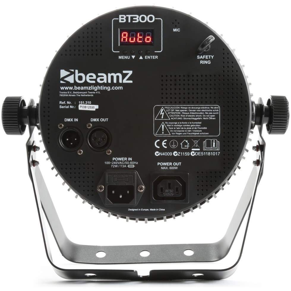 BEAMZ LED FlatPAR reflektor 12x10W RGBAW-UV LED PAR reflektor