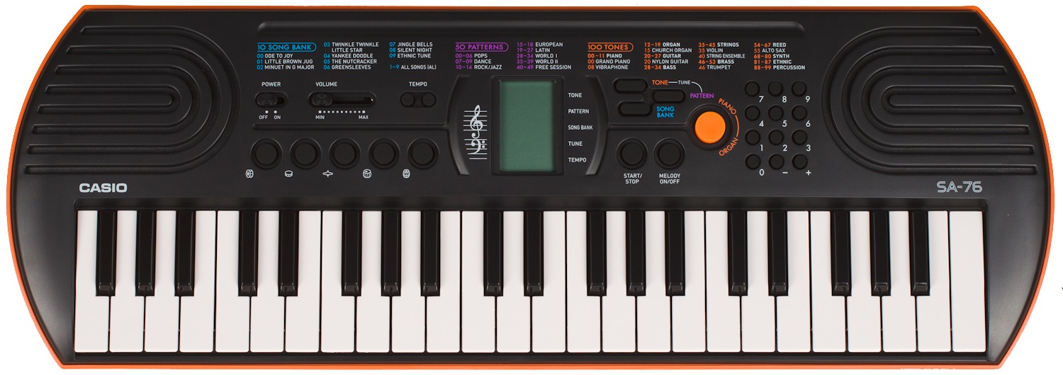 Obrázok Casio SA 76 Elektronické klávesy