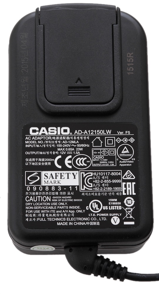 Obrázok CASIO AD 12150 ADAPTÉR PRE WK/PX 25002711