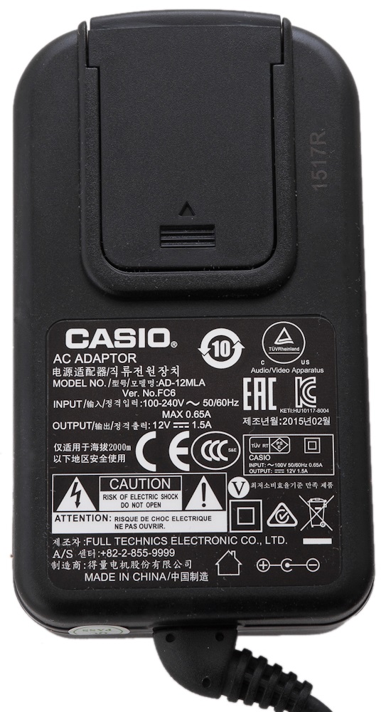 Obrázok CASIO AD 12 ADAPTÉR PRE EMI  25000082 25000082