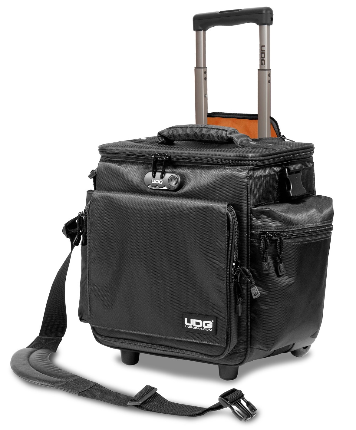 Obrázok UDG Ultimate SlingBag Trolley DeLuxe Black. orange inside MK2