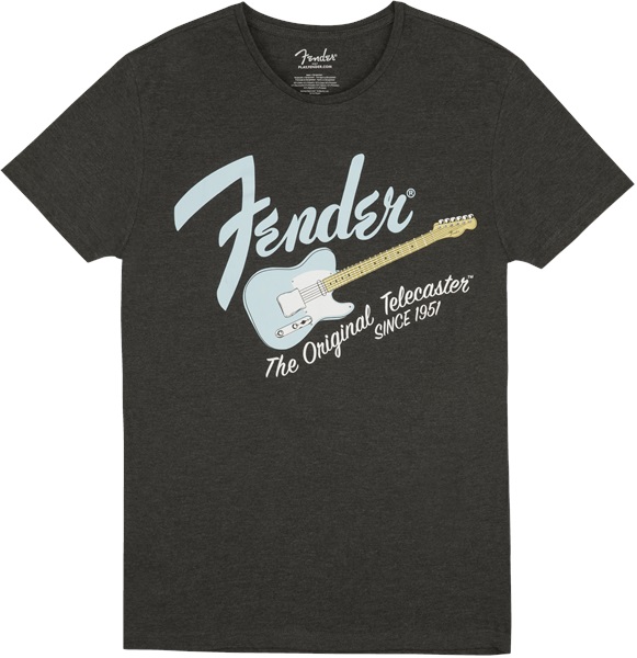 Obrázok Fender Original Telecaster T-Shirt Dark Grey/Sonic Blue XXL