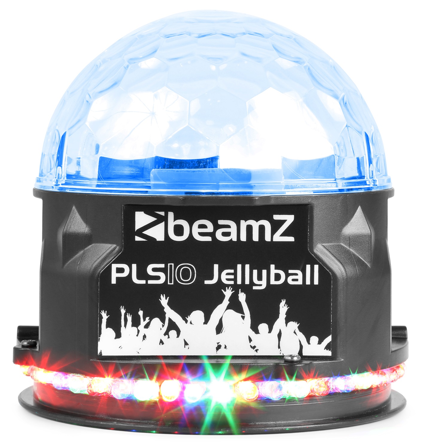 Obrázok Beamz PLS10 Jellyball, 3 x 1 W a LED kruh so 48 RGB LED diódami , BT, MP3 prehrávač