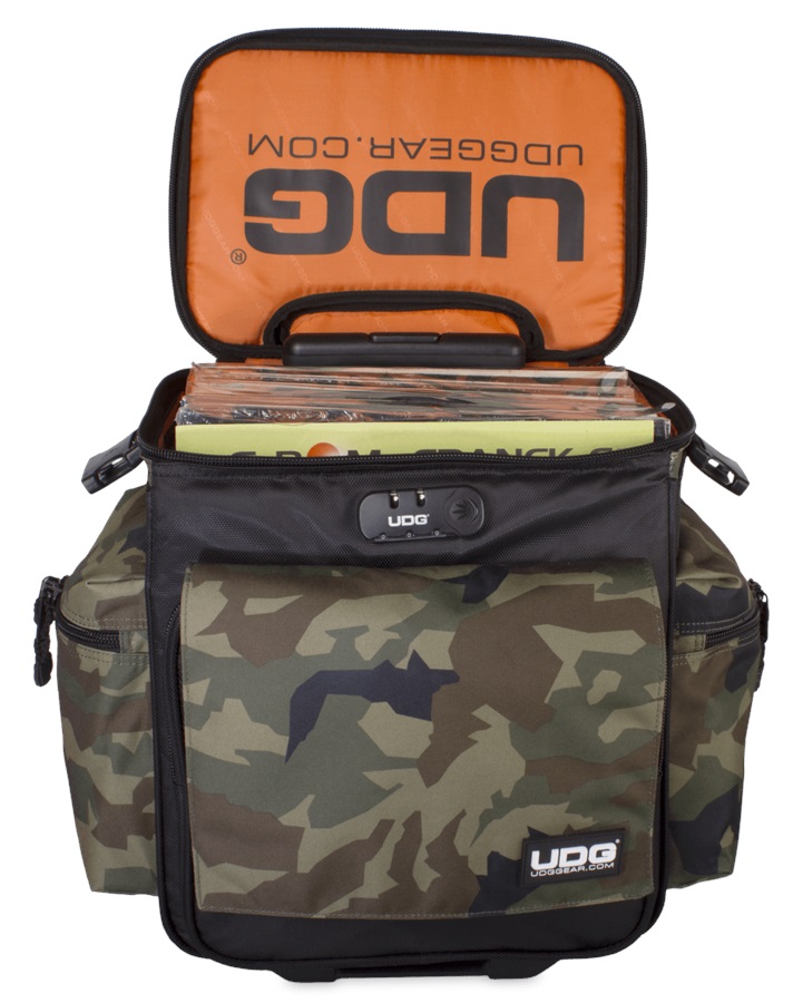 Obrázok UDG Ultimate SlingBag Trolley DeLuxe Black Camo, Orange inside