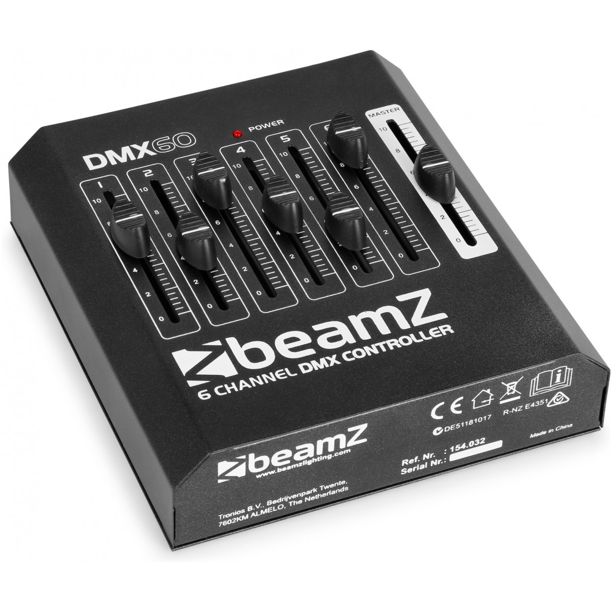 Obrázok Beamz DMX60, 6-kanálový DMX ovládač svetelných efektov, XLR