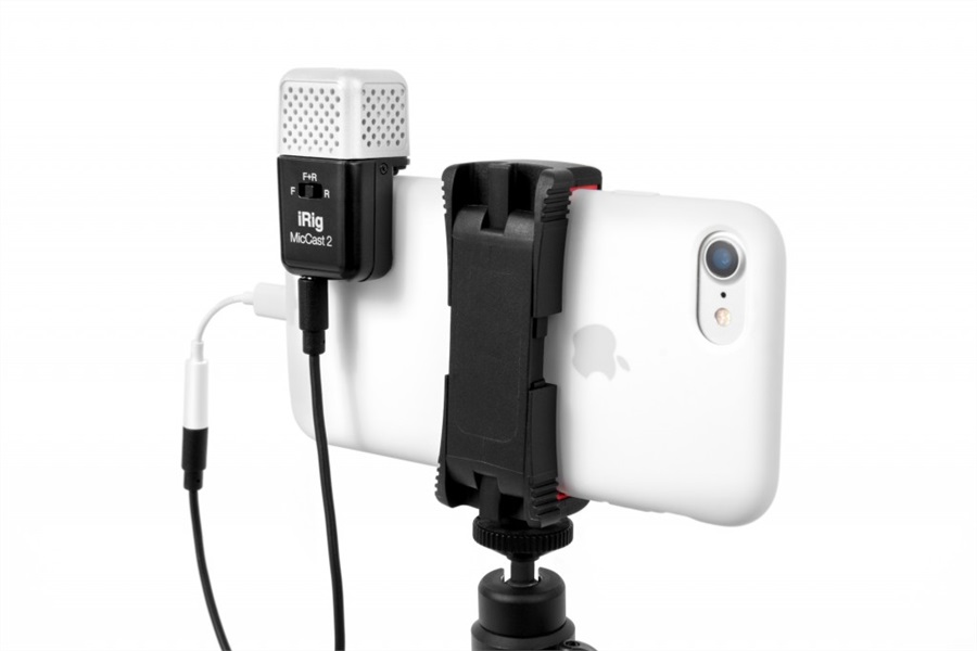 Obrázok Nasadzovací ručný mikrofón IK Multimedia iRig Mic Cast 2, káblový, vr. kábla